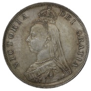 1889 Queen Victoria Silver Double Florin