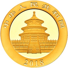 2018 1g Chinese Panda Gold Coin