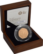 2010 Proof 50p Gold Coin Girlguiding Boxed