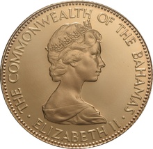Bahamas $50 Gold Coin 1973 Independence