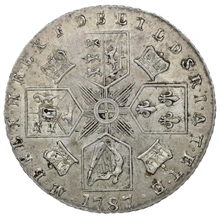 1787 Silver Sixpence Coin George III
