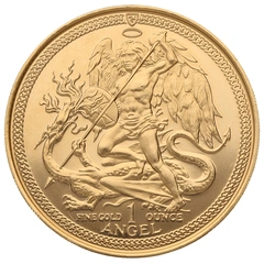 1985 Isle of Man Angel Gold Coin 1oz