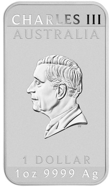 2024 Perth Mint 1oz Dragon Rectangular Silver Bar (Coin)