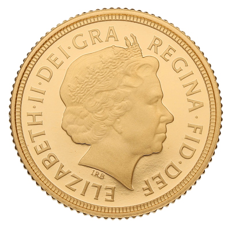 2015 Proof Gold Half Sovereign Elizabeth II Fourth Head