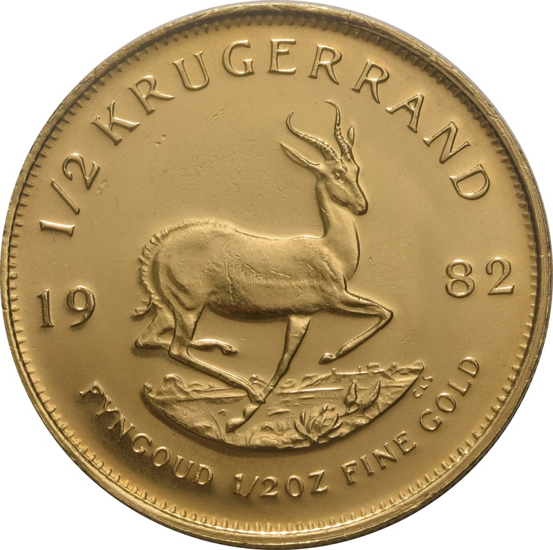 1982 1/2oz Krugerrand Gold Coin