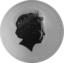2010 Year of the Tiger Silver Coin 1oz Perth Mint Australian Lunar Series