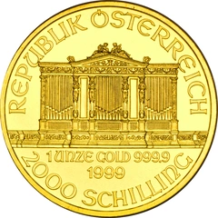 1999 Austrian Gold Philharmonic Coin 1oz