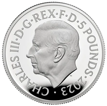 2023 Proof Silver Crown £5 Coin The Pride of England Boxed