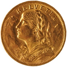 Swiss 20 Franc Gold Coin 