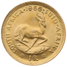 1968 R1 Gold Coin 1 Rand South Africa