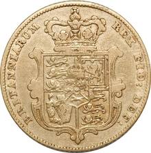 1827 Gold Half Sovereign George IV