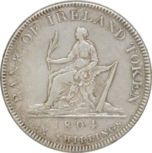 1804 Silver Bank of Ireland Token Very Fine George III
