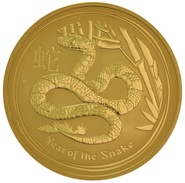 2013 Year of the Snake Gold Coin 10oz Perth Mint Australian Lunar Series