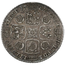 1741 Silver Shilling Coin George II
