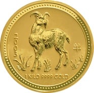 2003 1kg Gold Australian Year of the Goat