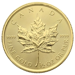 2019 1/2oz Canadian Maple Leaf Gold Coin