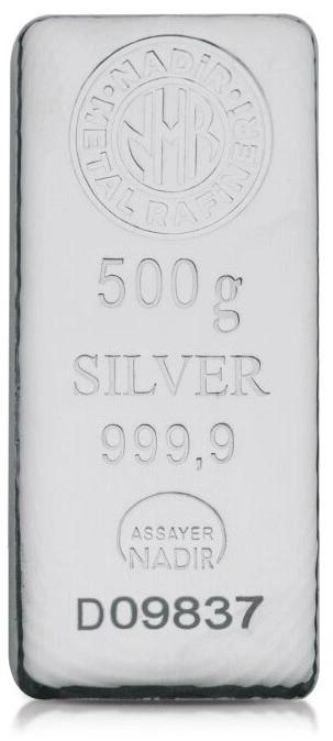 500g Silver Bar Nadir