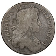 1681 Silver Crown Coin Charles II T.TERTIO