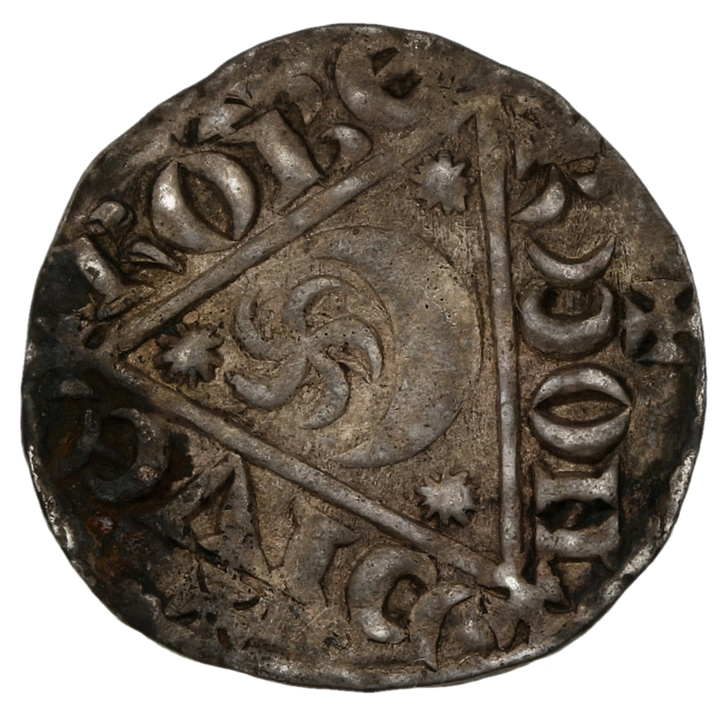 1207-1211 King John Silver Penny Hammered Roberd on Dublin