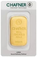100g Gold Bar C. Hafner Cast