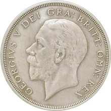1928 Proof Silver Crown Coin George V Christmas Crown Good Very Fine