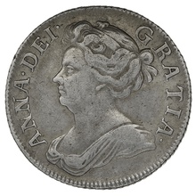 1708 Silver Shilling Coin Queen Anne