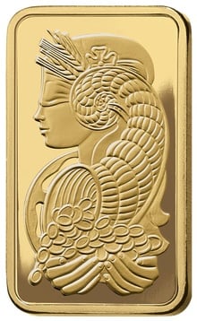 2.5g Gold Bar PAMP Lady Fortuna Minted