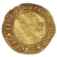 1604-5 Quarter Laurel Gold Coin James I mm Lis