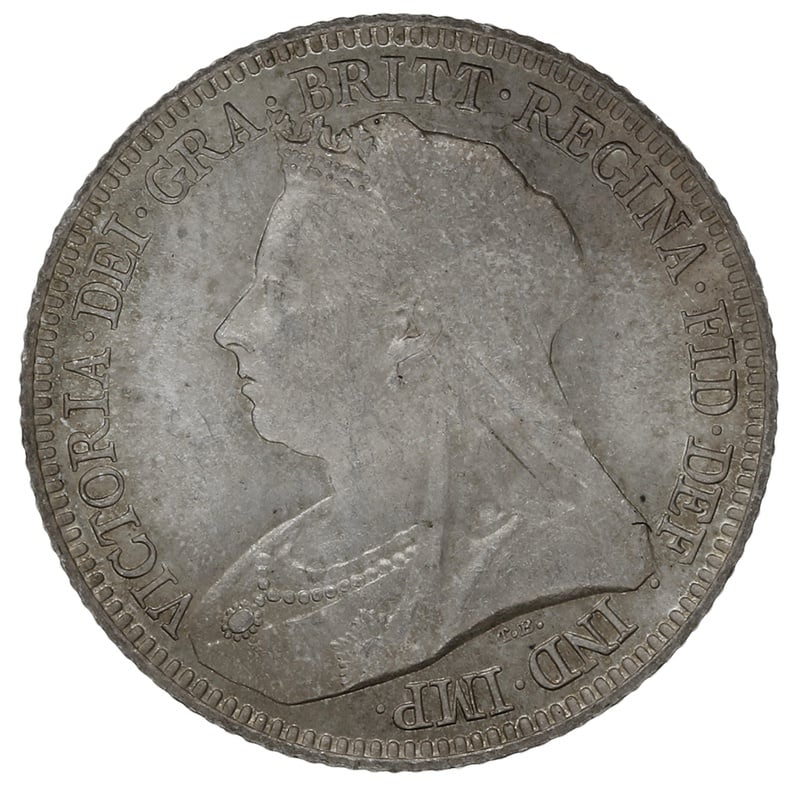 1893 Queen Victoria Silver Sixpence