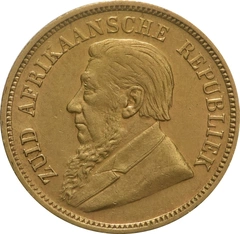 1892-1897 1/2 Pond Gold Coin South Africa