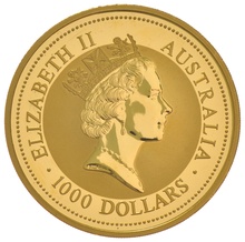 1994 10oz Australian Kangaroo Gold Nugget Coin