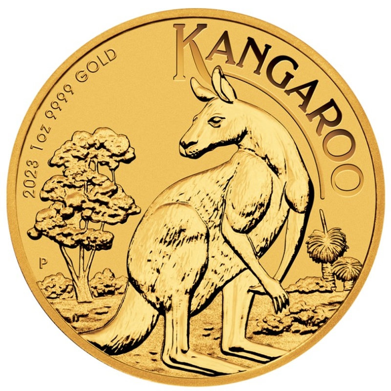 2023 1oz Australian Kangaroo Gold Nugget Coin