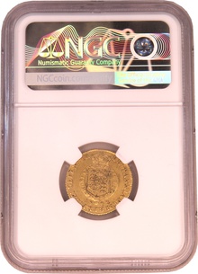 1802 George III Milled Gold Half Guinea NGC AU53
