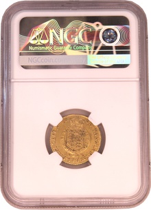 1802 Gold Half Guinea Coin George III Milled NGC AU53