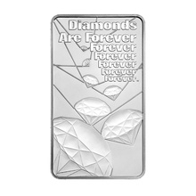 10oz Silver Bar James Bond 007 Diamonds are Forever