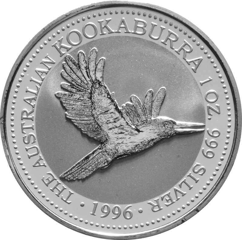1996 Australian Kookaburra Silver Coin 1oz