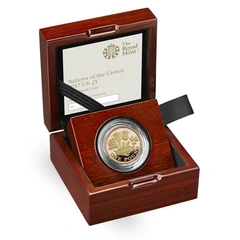 2017 Proof Gold £1 Pound Coin Gold Nations of the Crown Boxed