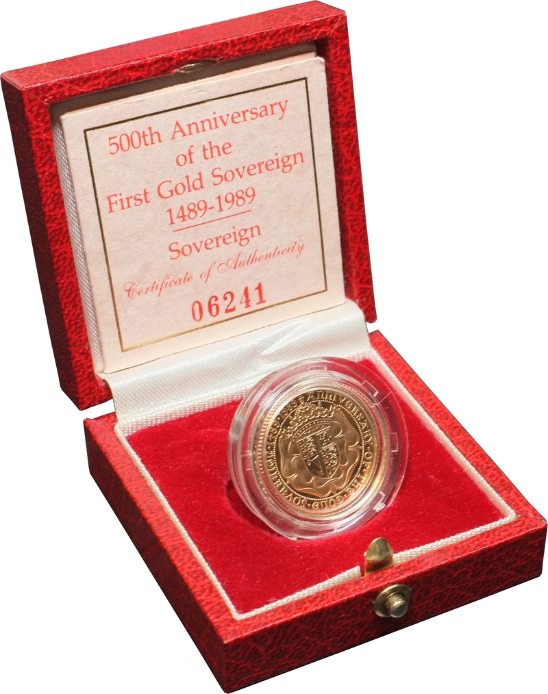 1989 Proof Gold Sovereign Boxed