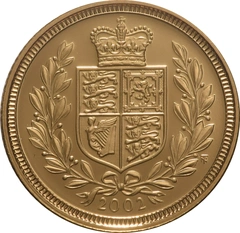 2002 Proof Gold Half Sovereign Elizabeth II Fourth Head