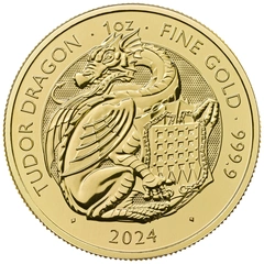 2024 Tudor Dragon - Tudor Beasts 1oz Gold Coin PCGS MS69