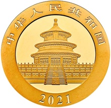 2021 30g Chinese Panda Gold Coin