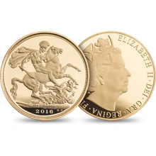 2016 Proof Gold Sovereign 3 Coin Set Butler Effigy Boxed