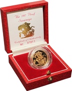 1987 Gold Proof Sovereign Boxed