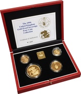 1994 Gold Proof Sovereign Four Coin Set Boxed