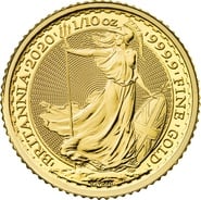 2020 1/10oz Gold Britannia Coin