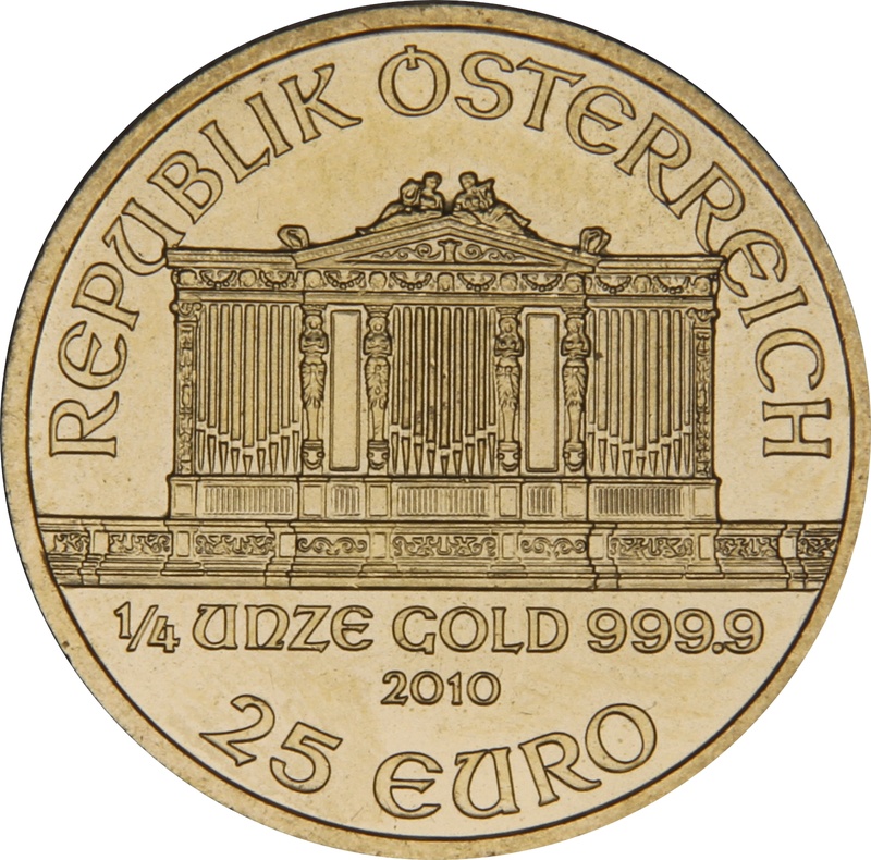 2010 1/4oz Austrian Gold Philharmonic Coin