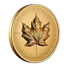 2022 1oz Ultra High Relief Canadian Maple Leaf Gold Coin Boxed