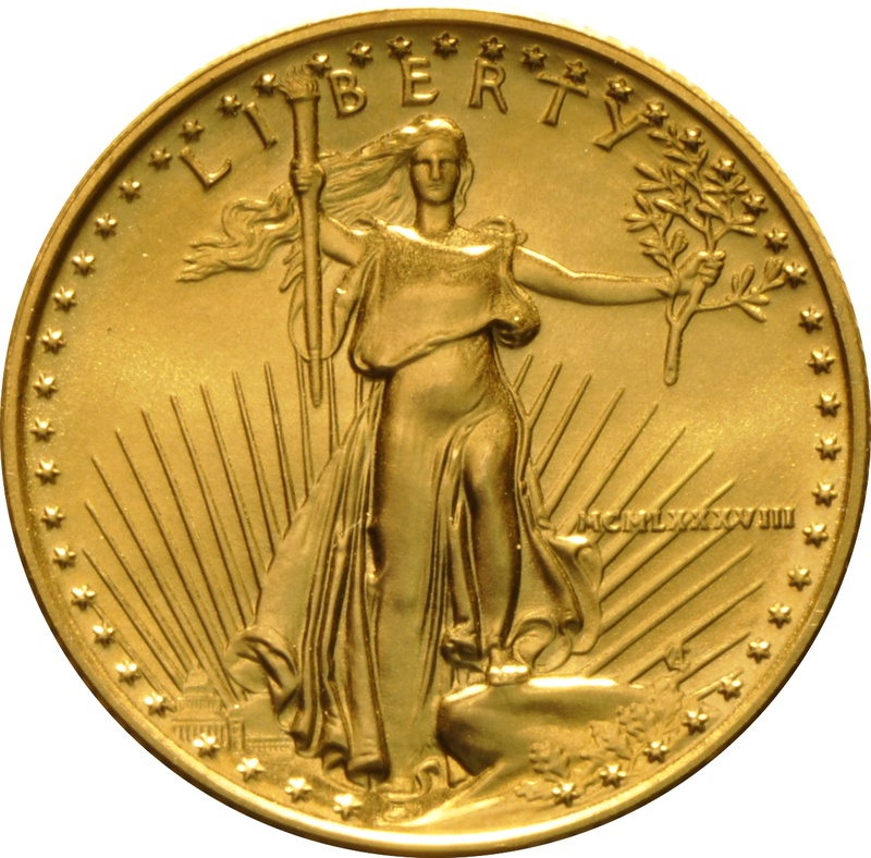 1988 1/4oz American Eagle Gold Coin MCMLXXXVIII