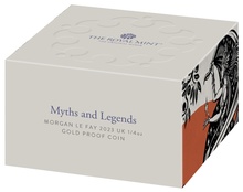 2023 Proof Morgan le Fay Gold Coin Myths & Legends 1oz Boxed