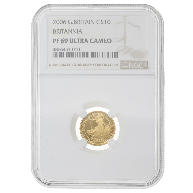 2006 Proof 1/10oz Gold Britannia Coin NGC PF69